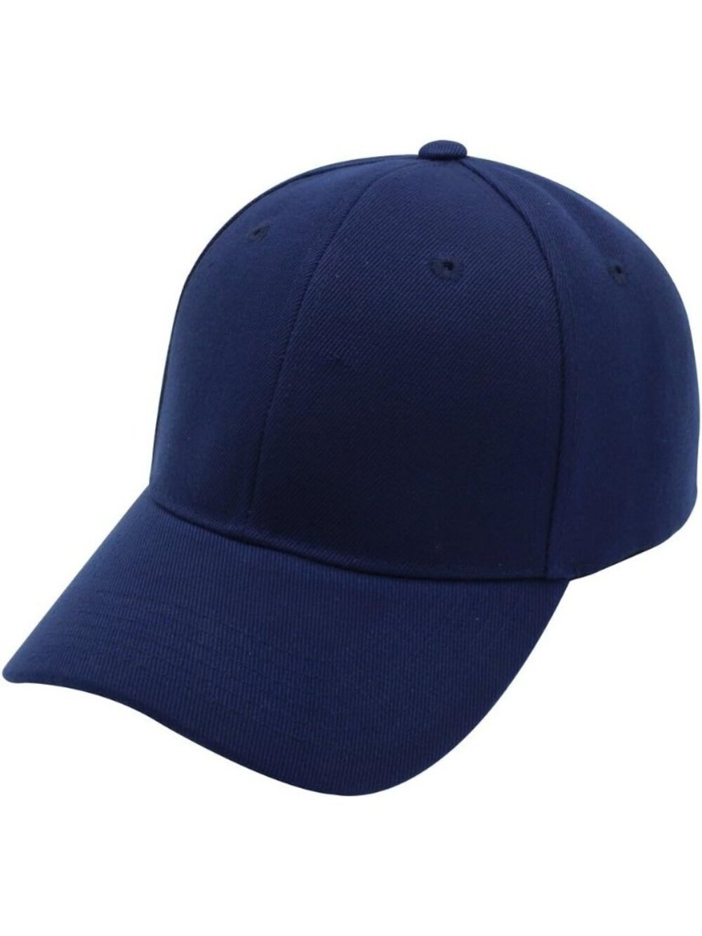 Unisex Navy Blue Top Level Baseball Cap Classic Adjustable Plain Hat